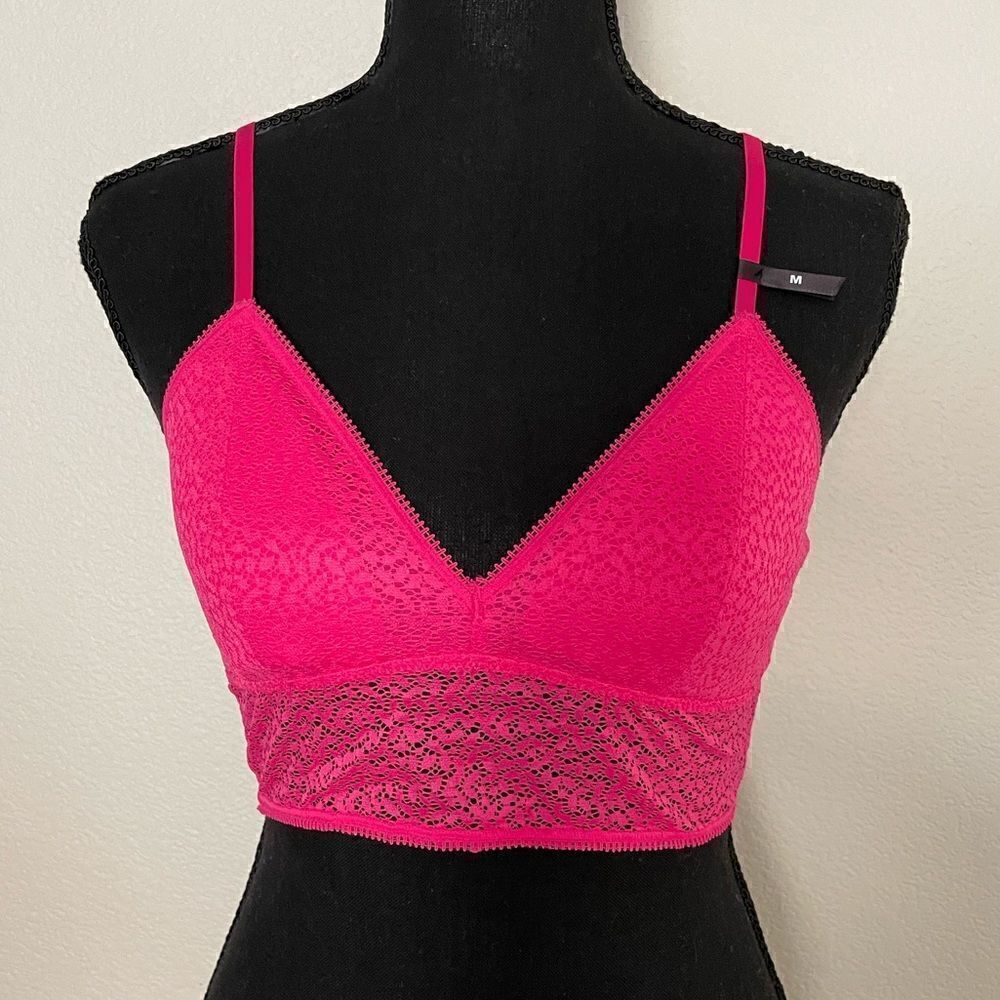 NWT DKNY Modern Lace Racerback Longline Bralette